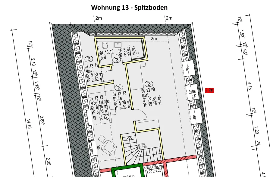 Wohnung 13-Spitzboden