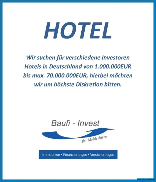  - Gastgewerbe/Hotel kaufen in Hamburg - Für Investoren Hotel gesucht