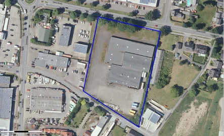 Luftbild - Halle/Lager/Produktion kaufen in Geldern - Top Gewerbeobjekt an der Bundesstrasse in Geldern