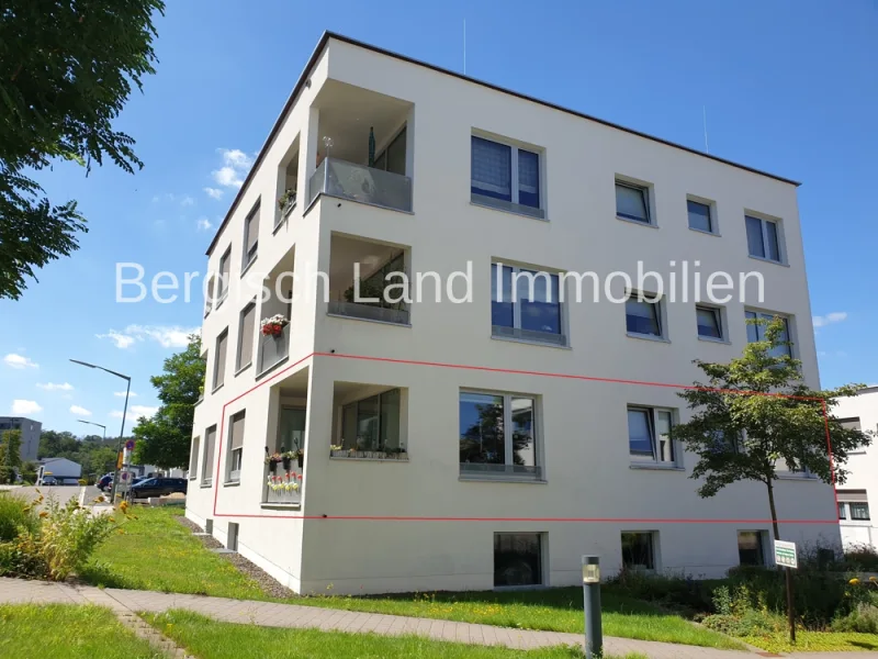 Hausansicht - Wohnung mieten in Gummersbach - Erstklassig Wohnen auf dem Gummersbacher Ackermanngelände!