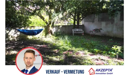 Blick in den Garten - Haus kaufen in Leverkusen - Ihr neues Potenzial in Wiesdorf - Attraktives Wohn-/Geschäftshaus mit Privatgarten!