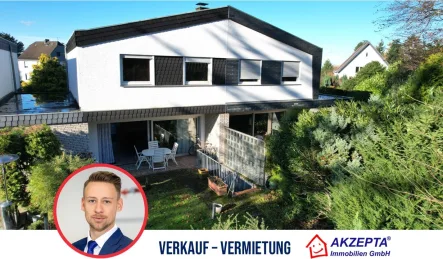 Gartenansicht vom Haus - Haus kaufen in Leverkusen - Haus in Bergisch Neukirchen - Zuhause ankommen: Komfortabel  und  einladend!