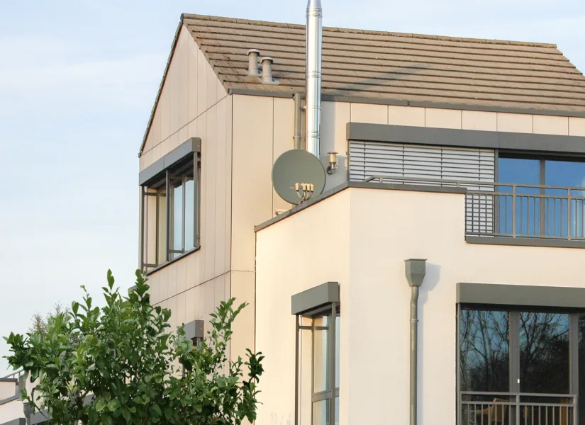 moderne Architektur - Haus kaufen in Düsseldorf - Architektenhaus in Top-Rheinlage