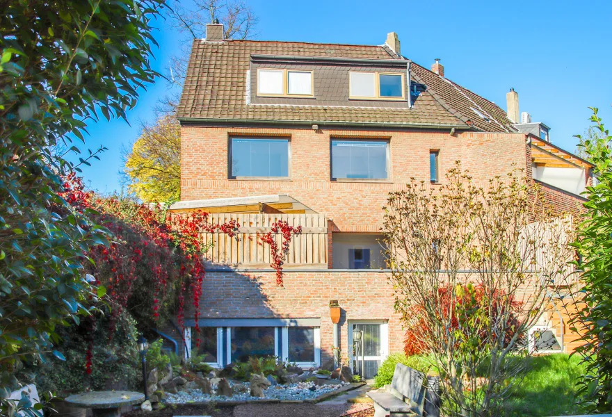 idyllisches Stadthaus - Haus kaufen in Düsseldorf - ruhige Lage am Deckel