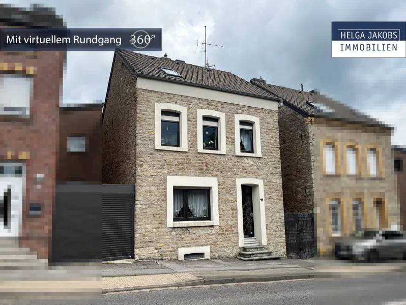 Vorschau - Haus kaufen in Stolberg (Rheinland) / Gressenich - Freistehendes Bruchsteinhaus mit Anbau in Stolberg-Gressenich