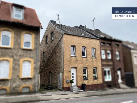 Vorschau - Haus kaufen in Stolberg - Ihr neues Zuhause! Doppelhaushälfte - teilweise aus Bruchstein - mit Garage und Garten