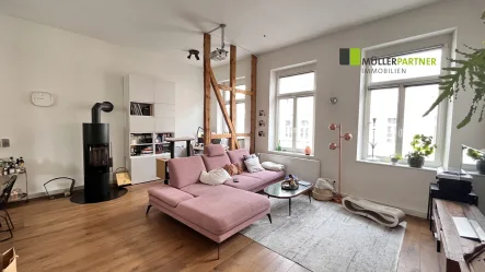Wohn- & Arbeitszimmer - Wohnung kaufen in Aachen - Aufwendig sanierte Altbauperle mit luxuriöser Ausstattung im begehrten Frankenberger Viertel
