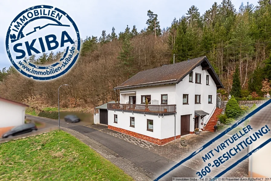 Einfamilienhaus in Ortsrandlage - Haus kaufen in Arbach - Ortsrandlage im ruhigen Arbach: Einfamilienhaus mit Sonnenterrasse und direktem Waldzugang