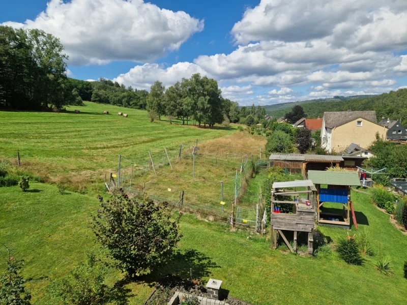 Ausblick vom Badezimmer im OG