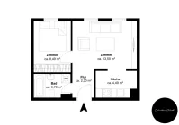 Georg-Schumann-Str. 99, 4. OG Mitte - Etage 1, Ansicht 1, Schnitt 1 - GZ1J26