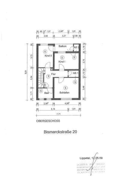 Grundriss Obergeschoss