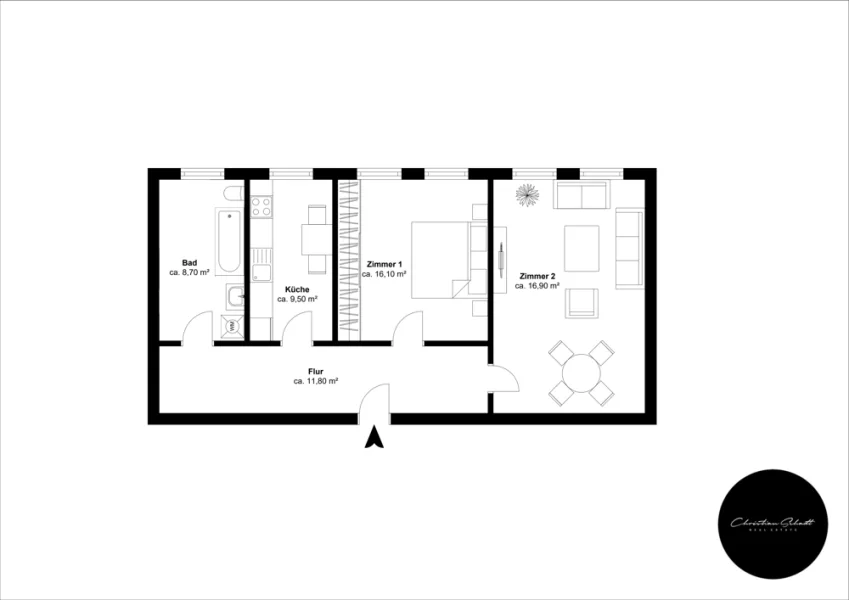 Weidlichstr. 2, 1. OG mitte - Etage 1 - E1OHBO