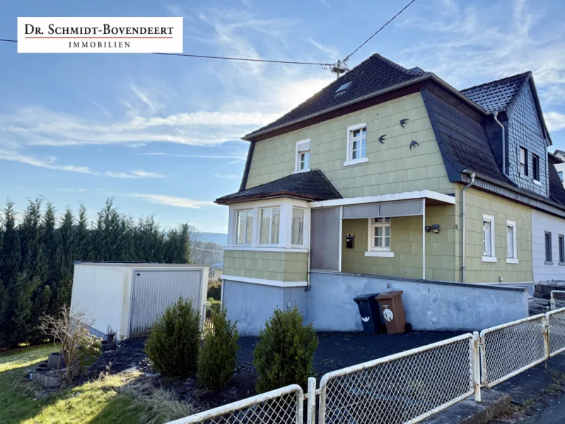  - Haus kaufen in Bad Marienberg - Bad Marienberg Stadt! Doppelhaushäfte mit Garten und Garage!