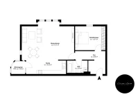 Bismarckstr. 25, 3. OG Mitte Rechts - Etage 1, Ansicht 1, Schnitt 1 - HY1HX4