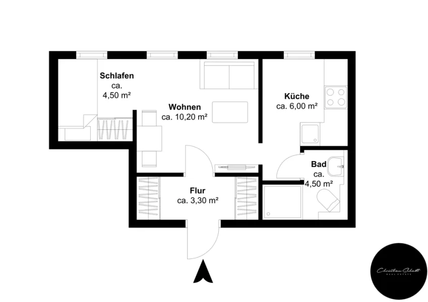 Friederikenstr. 8, 2. OG Mitte - Etage 1 - F6EJNR