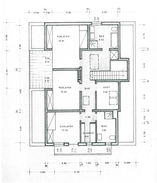 Grundriss Obergeschoss