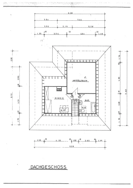 Grundriss Dachgeschoss