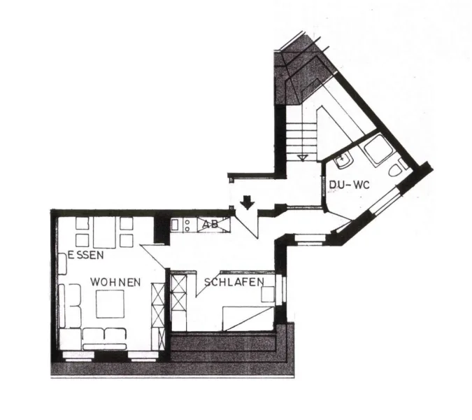 Grundriss DG 43,71qm