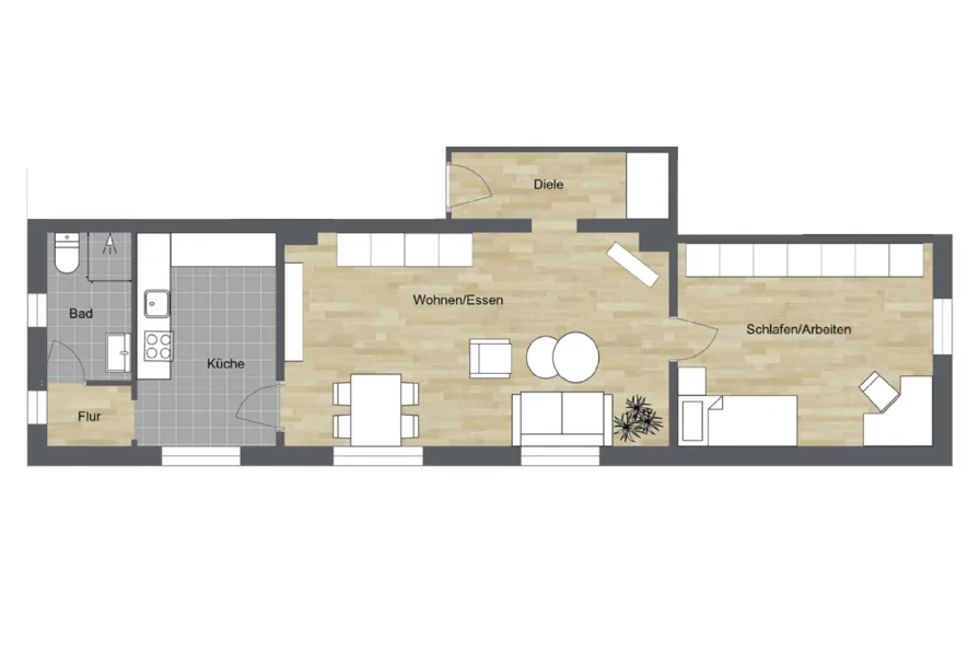 008 - Grundriss 3. OG rechts