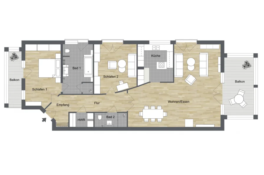 022 - Grundriss 1. Obergeschoss