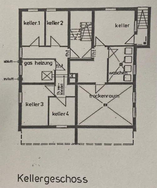 Grundriss Keller