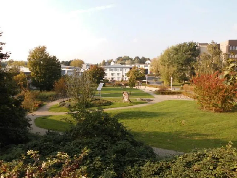 Ausblick aus dem Loft zum Park