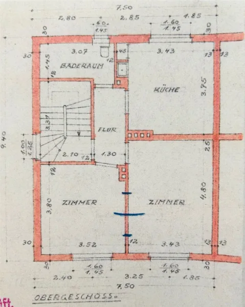 Grundriss Obergeschoss