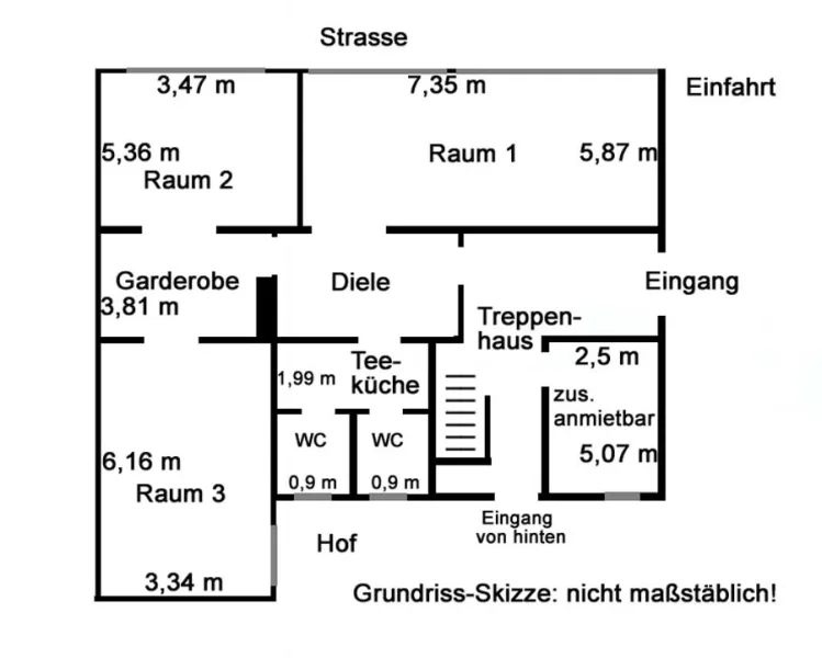 Grundrissskizze