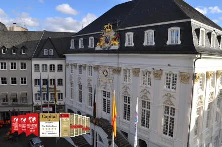 Blick - Büro/Praxis mieten in Bonn - Top Adresse! Moderne Büroetage mit Blick auf Rathaus und Markt in bester Innenstadtlage!