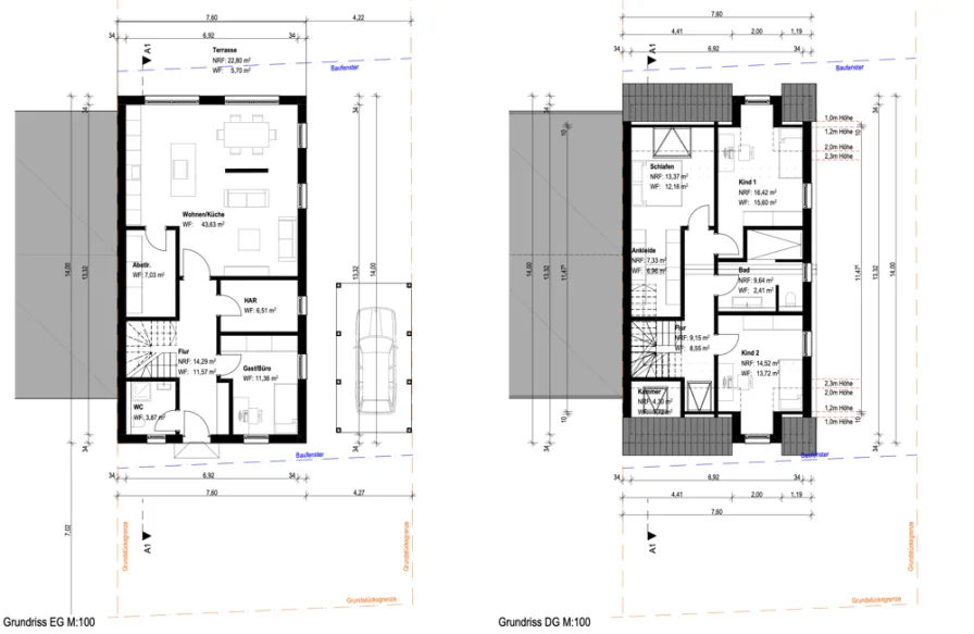 Grundriss EG + OG