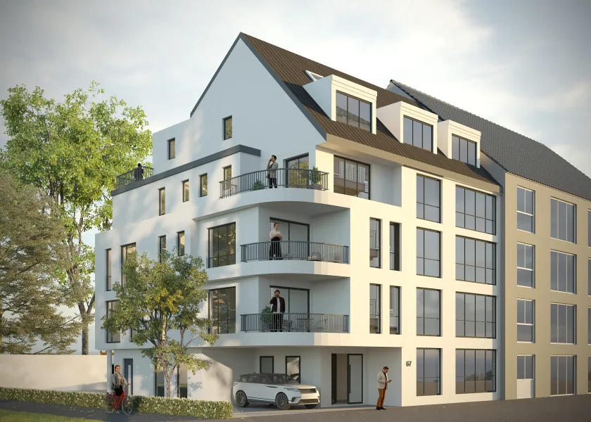 Ansicht - Wohnung kaufen in Bonn - Bonn-Castell - Hochwertige Neubauwohnungen in bester Innenstadtlage, fußläufig zum Rhein