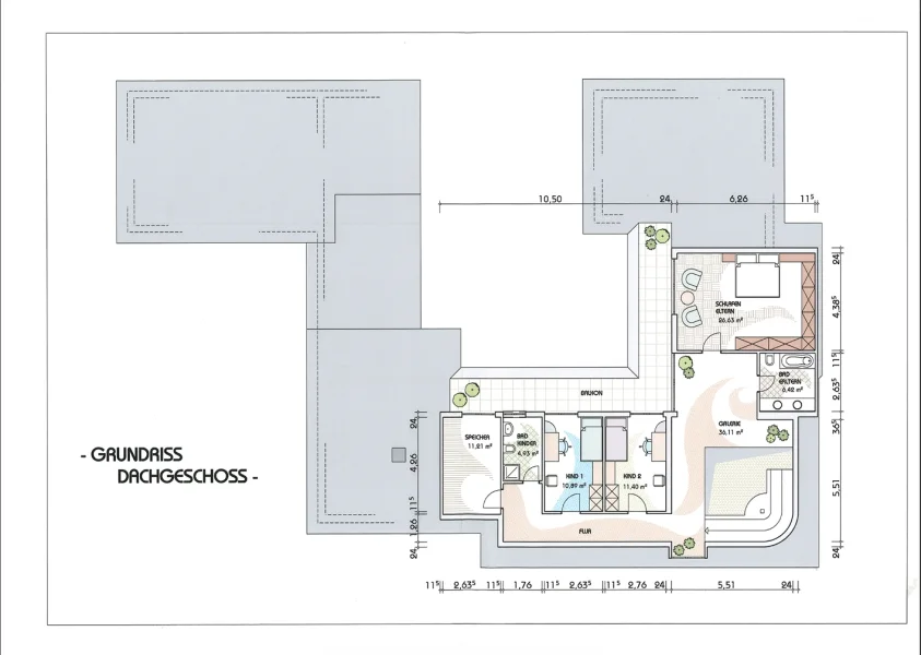 Grundriss Dachgeschoss