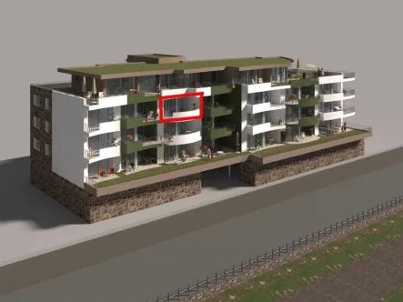 Lage 3.03 - Wohnung mieten in Cochem - Neubau in Cochem-Cond: Wohnen mit viel Komfort