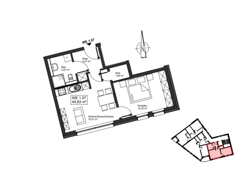 Screenshot 2024-06-26 15.53.57 - Wohnung kaufen in Mayen - +++ Reserviert +++ Moderne zwei Zimmer Wohnung - Whg. Nr. 1.07