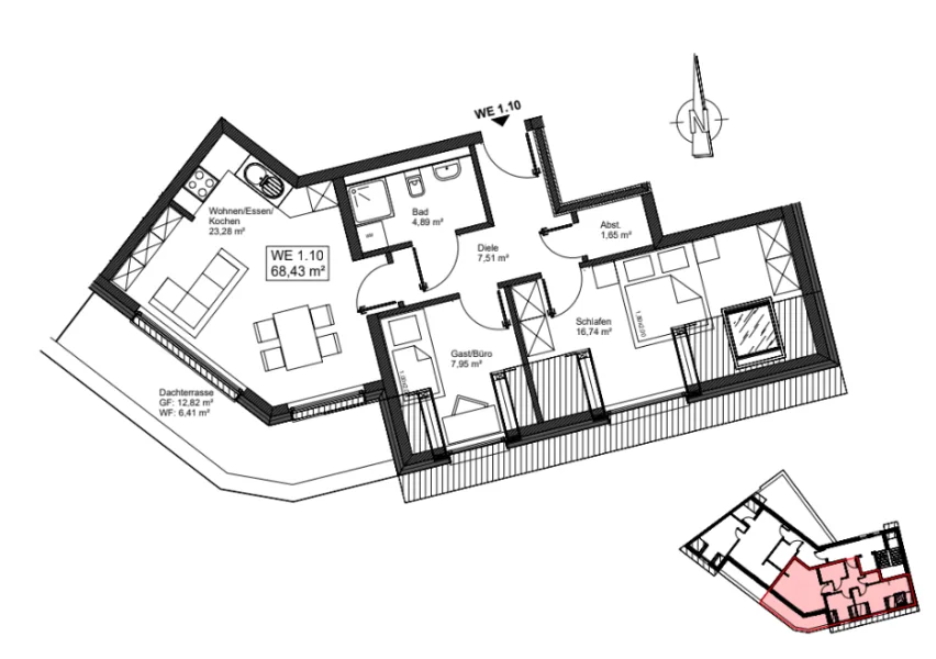 Screenshot 2024-06-26 15.32.31 - Wohnung kaufen in Mayen - +++ Reserviert +++ Penthouse Wohnung mit großer Dachterrasse - Whg. Nr. 1.10