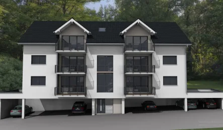 Visualisierung Bauvorhaben Kelberger Straße - Wohnung kaufen in Cochem - Neubau - Eigentumswohnung im Dachgeschoss in bevorzugter Wohnlage von Cochem - WE 6