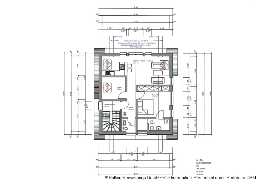 Grundriss Dachgeschoss