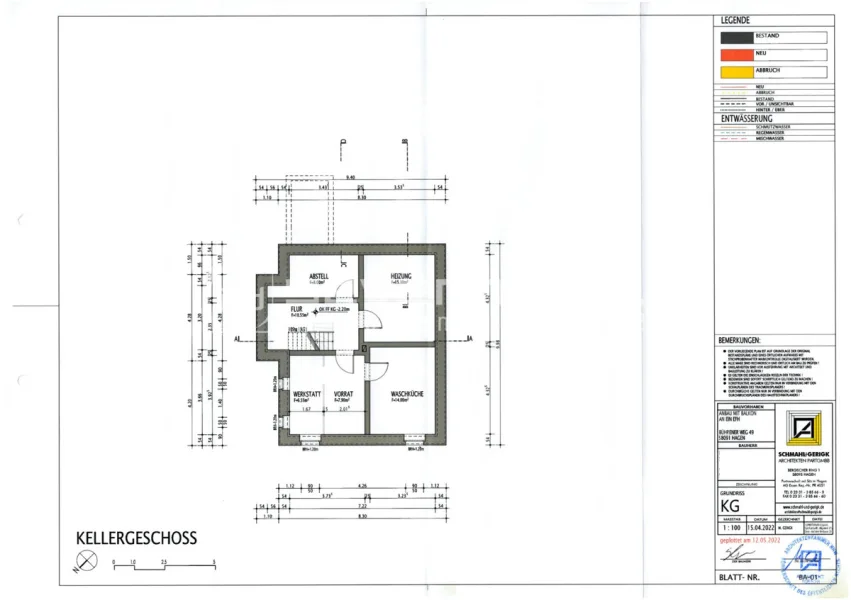 Grundriss Kellergeschoss