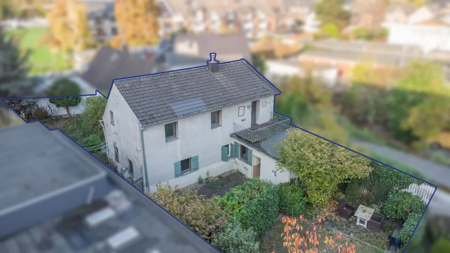 Existierende Bebauung - Haus kaufen in Düsseldorf - Grundstück mit projektiertem Einfamilienhaus in Hamm inklusive positiver Bauvoranfrage