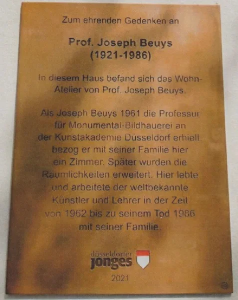 Gedenktafel J. Beuys