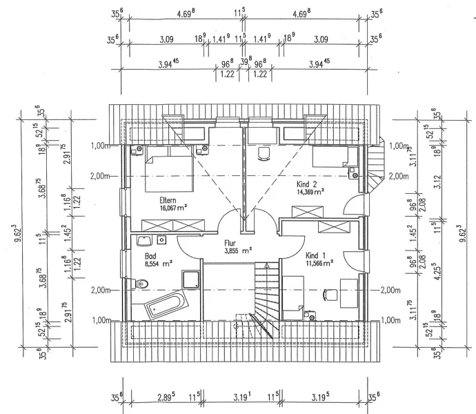 Grundriss 1. Etage