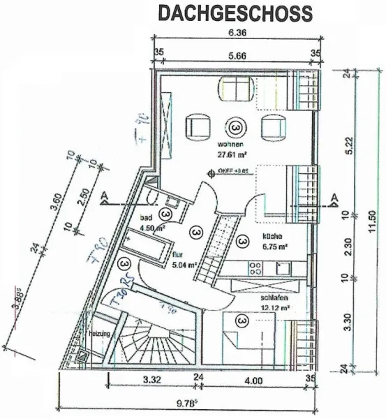 Grundriss Dachgeschoss