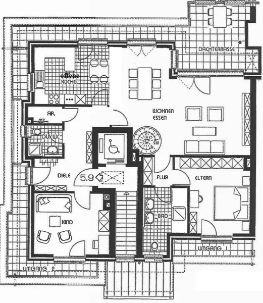 Grundriss 5. Etage