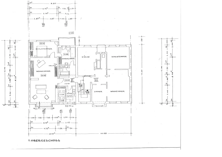 Grundriss Aufmaß Etage