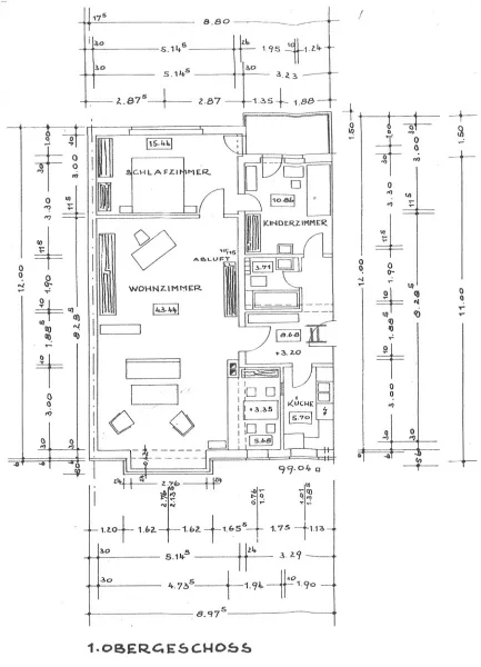 Grundriss Aufmaß Wohnung