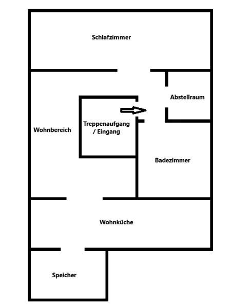 Grundriss (nicht maßstabsgetreu)