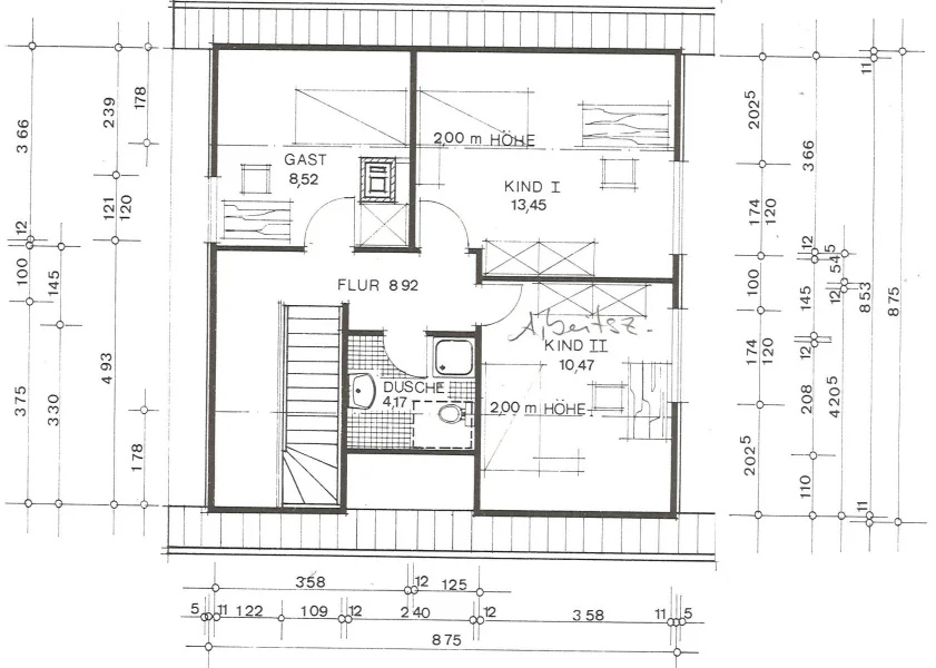 Grundriss 1. Etage