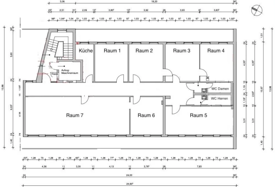 Grundriss-Büro