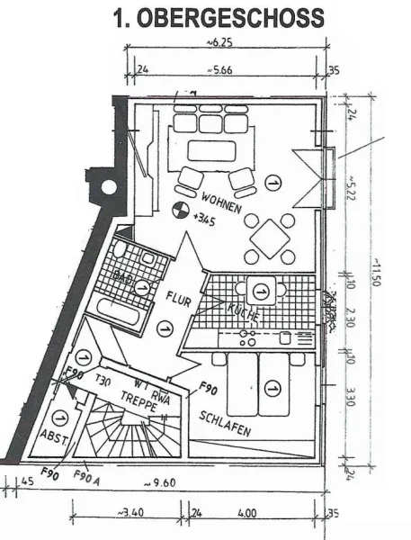 Grundriss 1. Etage