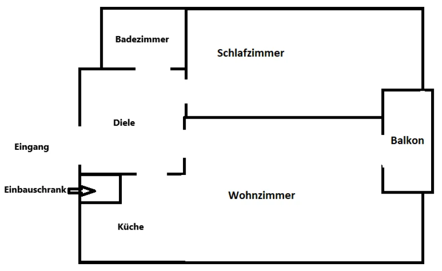 Grundriss (nicht maßstabsgetreu)